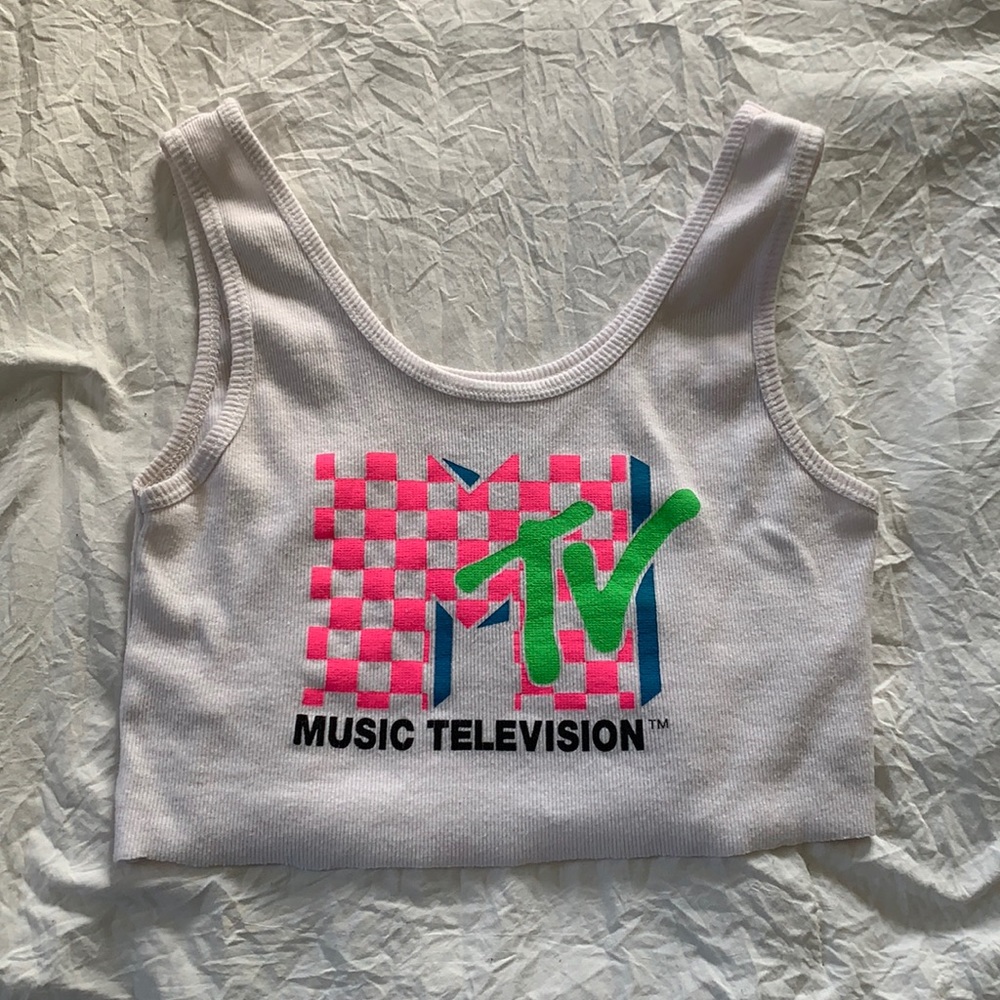 Never worn perfect condition MTV cropped tank